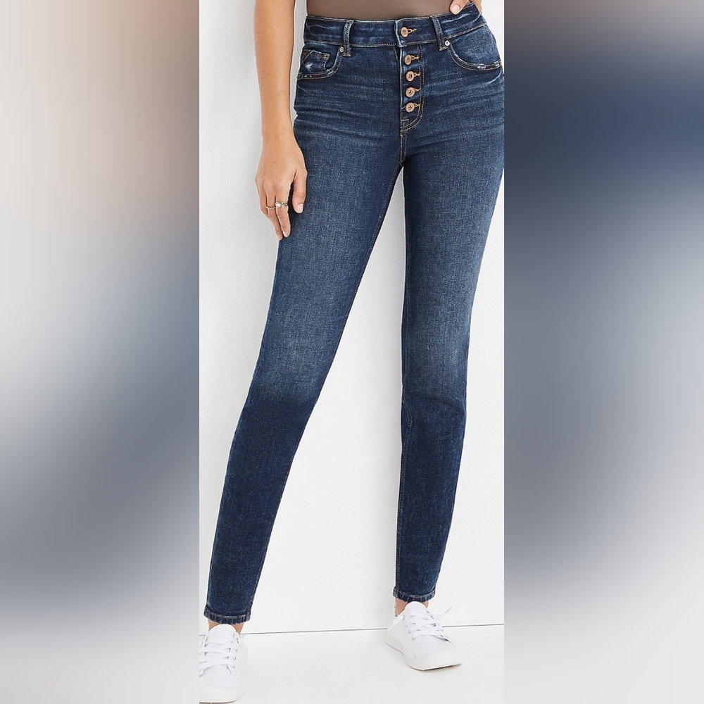 Maurices edgely, Super Skinny, High Rise, Button Fly Jean